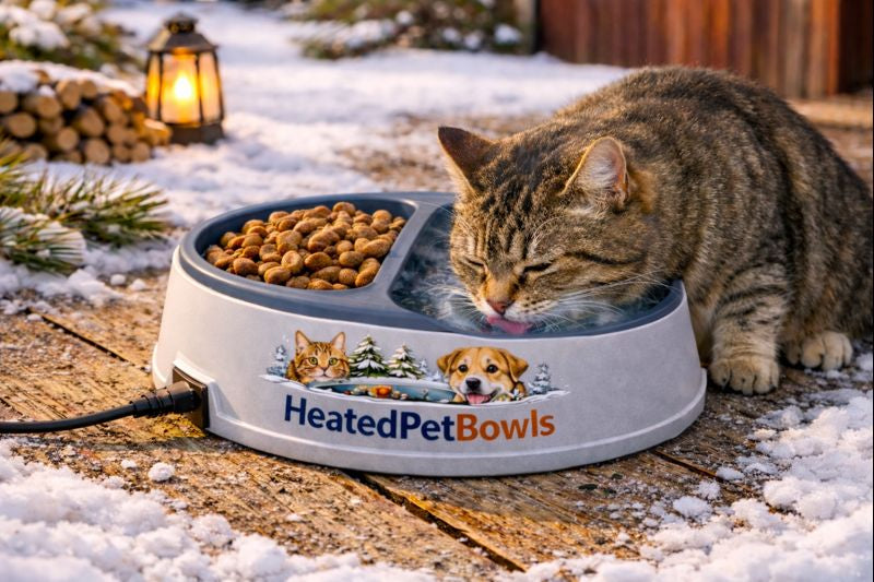 Dual Heated Food & Water Bowl