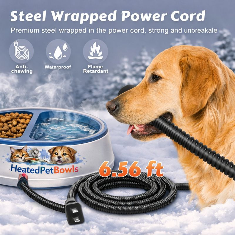 Dual Heated Food & Water Bowl