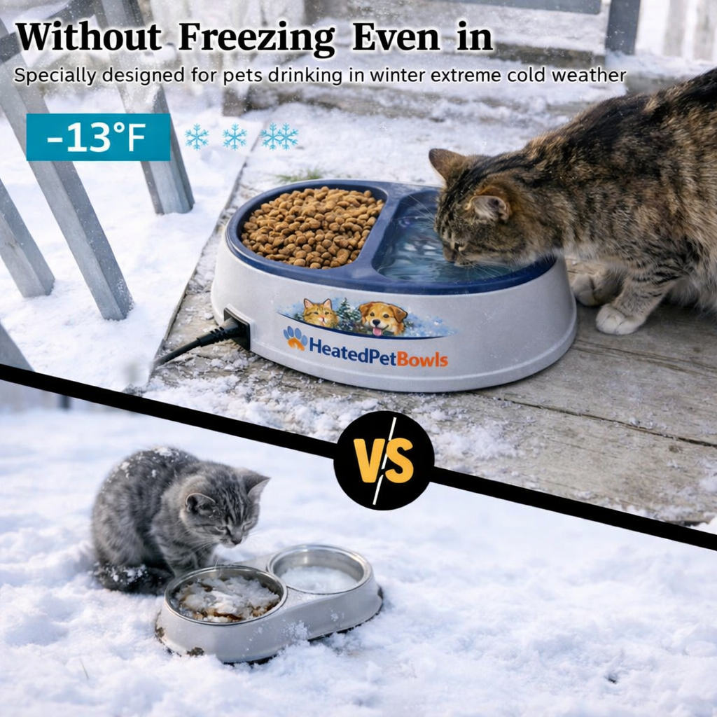 Dual Heated Food & Water Bowl