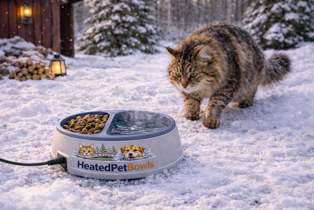 Dual Heated Food & Water Bowl